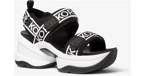 michael kors maverick sandal|Maverick Logo Tape Scuba Sandal .